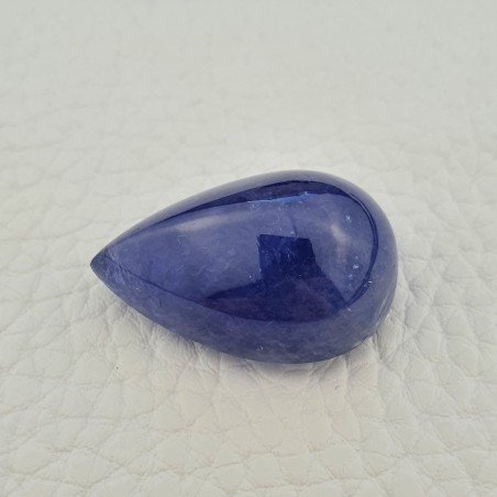 Tanzanite Naturale Forma Goccia Piatto Cabochon Liscio Fatto a Mano 27X18X14mm 52,85 Carati 1pz