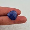 Tanzanite Naturale Forma Cuore Piatto Cabochon Liscio Fatto a Mano 20X19X12mm 35,50 Carati 1pz
