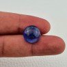 Tanzanite Naturale Forma Tondo Piatto Cabochon Liscio Fatto a Mano 14X14X08mm 13,95 Carati 1pz