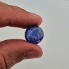 Tanzanite Naturale Forma Tondo Piatto Cabochon Liscio Fatto a Mano 14X14X08mm 13,95 Carati 1pz
