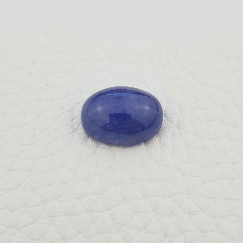 Tanzanite Naturale Forma Ovale Piatto Cabochon Liscio Fatto a Mano 15X11X7mm 12,65 Carati 1pz