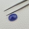 Tanzanite Naturale Forma Ovale Piatto Cabochon Liscio Fatto a Mano 15X11X7mm 12,65 Carati 1pz