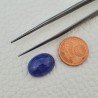 Tanzanite Naturale Forma Ovale Piatto Cabochon Liscio Fatto a Mano 15X11X7mm 12,65 Carati 1pz