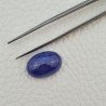 Tanzanite Naturale Forma Ovale Piatto Cabochon Liscio Fatto a Mano 18X12X8mm 17,30 Carati 1pz