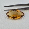 Quarzo Birra Naturale Taglio Marquise Sfaccettato a Mano Gemma Sciolta 16X31X9,5mm 25 Carati 1pz