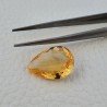 Quarzo Citrino Naturale Taglio Goccia Sfaccettata a Mano Gemma Sciolta 14X21X7mm 11,35 Carati 1pz