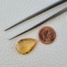 Quarzo Citrino Naturale Taglio Goccia Sfaccettata a Mano Gemma Sciolta 14X21X7mm 11,35 Carati 1pz