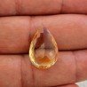 Quarzo Citrino Naturale Taglio Goccia Sfaccettata a Mano Gemma Sciolta 14X21X7mm 11,35 Carati 1pz