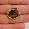 Quarzo Fumè Naturale Taglio Ovale Sfaccettata a Mano Gemma Sciolta 19X25X10mm 31,90 Carati 1pz