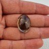 Quarzo Fumè Naturale Taglio Ovale Sfaccettata a Mano Gemma Sciolta 19X25X10mm 31,90 Carati 1pz