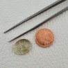 Tormalina Verde Naturale Forma Ovale Piatto Cabochon Liscio Fatto a Mano 15X12X7mm 11,95 Carati 1pz