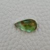 Tormalina Verde Naturale Forma Goccia Piatto Cabochon Liscio Fatto a Mano 17X9X6mm 8,15 Carati 1pz