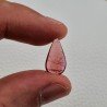 Tormalina Rosa Rubellite Naturale Forma Goccia Piatto Cabochon Liscio Fatto a Mano 16X8X3mm 4,10 ct