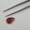Tormalina Rosa Rubellite Naturale Forma Goccia Piatto Cabochon Liscio Fatto a Mano 13X9X5mm 4,90 ct
