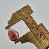 Tormalina Rosa Rubellite Naturale Forma Goccia Piatto Cabochon Liscio Fatto a Mano 13X9X5mm 4,90 ct