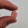 Tormalina Rosa Rubellite Naturale Forma Goccia Piatto Cabochon Liscio Fatto a Mano 14X11X5mm 7,05 ct