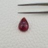Tormalina Rosa Rubellite Naturale Forma Goccia Piatto Cabochon Liscio Fatto a Mano 15X10X7mm 7,85 ct