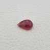 Tormalina Rosa Rubellite Naturale Forma Goccia Piatto Cabochon Liscio Fatto a Mano 15X10X7mm 7,85 ct