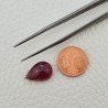 Tormalina Rosa Rubellite Naturale Forma Goccia Piatto Cabochon Liscio Fatto a Mano 15X10X7mm 7,85 ct