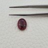 Tormalina Rosa Rubellite Naturale Forma Ovale Piatto Cabochon Liscio Fatto a Mano 12X9X5mm 5,30ct