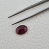 Tormalina Rosa Rubellite Naturale Forma Ovale Piatto Cabochon Liscio Fatto a Mano 12X9X5mm 5,30ct