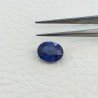 Zaffiro Naturale Trattato Taglio Ovale Sfaccettato a Mano Gemma Sciolta 9X7X4mm 2,40 Carati 1pz
