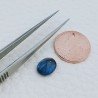 Zaffiro Naturale Trattato Taglio Ovale Sfaccettato a Mano Gemma Sciolta 7X8X4mm 2,50 Carati 1pz