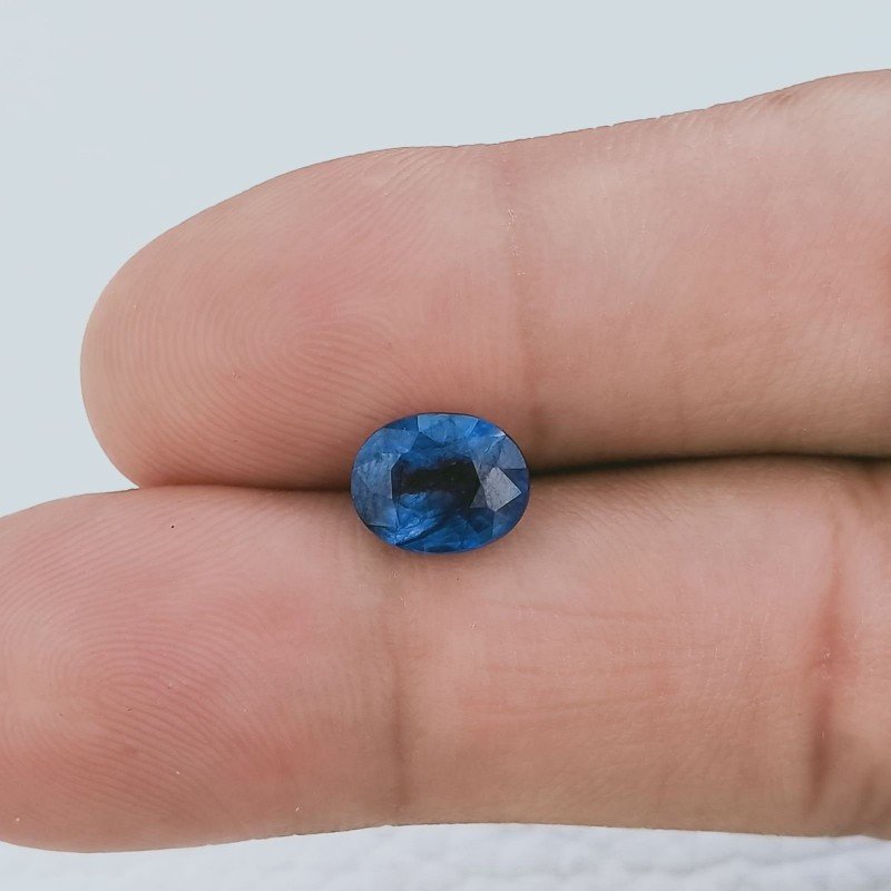Zaffiro Naturale Trattato Taglio Ovale Sfaccettato a Mano Gemma Sciolta 7X8X4mm 2,50 Carati 1pz Zaffiro Naturale Trattato Taglio Ovale Sfaccettato a Mano Gemma Sciolta 7X8X4mm 2,50 Carati 1pz