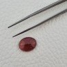 Tormalina Rosa Rubellite Naturale Forma Ovale Piatto Cabochon Liscio Fatto a Mano 15X11,5X5mm 7,60 ct