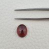 Tormalina Rosa Rubellite Naturale Forma Ovale Piatto Cabochon Liscio Fatto a Mano 12X10X5mm 5,10 ct