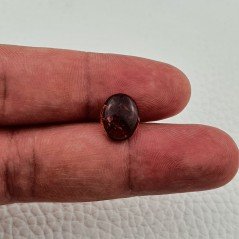 Tormalina Rosa Rubellite Naturale Forma Ovale Piatto Cabochon Liscio Fatto a Mano 12X10X5mm 4,65 ct