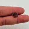 Tormalina Rosa Rubellite Naturale Forma Ovale Piatto Cabochon Liscio Fatto a Mano 12X10X5mm 4,65 ct