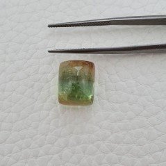 Tormalina Multicolore Naturale Forma Cuscino Piatto Cabochon Liscio Fatto a Mano 13X11X10mm 16,45 ct