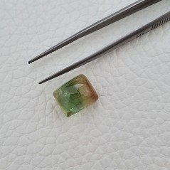 Tormalina Multicolore Naturale Forma Cuscino Piatto Cabochon Liscio Fatto a Mano 13X11X10mm 16,45 ct