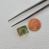 Tormalina Multicolore Naturale Forma Cuscino Piatto Cabochon Liscio Fatto a Mano 13X11X10mm 16,45 ct