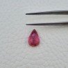 Tormalina Rosa Rubellite Naturale Forma Goccia Piatto Cabochon Liscio Fatto a Mano 13X8X5mm 3,80 ct
