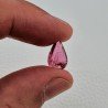 Tormalina Rosa Rubellite Naturale Forma Goccia Piatto Cabochon Liscio Fatto a Mano 13X8X5mm 3,80 ct