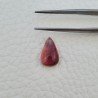 Tormalina Rosa Rubellite Naturale Forma Goccia Piatto Cabochon Liscio Fatto a Mano 14X8X5mm 4,50 ct