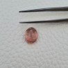 Tormalina Rosa Rubellite Naturale Forma Ovale Piatto Cabochon Liscio Fatto a Mano 12X9X6mm 4,60 ct