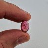 Tormalina Rosa Rubellite Naturale Forma Ovale Piatto Cabochon Liscio Fatto a Mano 12X8X4mm 3,85 ct