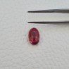 Tormalina Rosa Rubellite Naturale Forma Ovale Piatto Cabochon Liscio Fatto a Mano 12X8X5mm 4,80ct