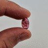 Tormalina Rosa Rubellite Naturale Forma Ovale Piatto Cabochon Liscio Fatto a Mano 12X8X5mm 4,80ct