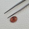 Tormalina Rosa Rubellite Naturale Forma Ovale Piatto Cabochon Liscio Fatto a Mano 11X8X4mm 3,45 ct