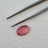 Tormalina Rosa Rubellite Naturale Forma Ovale Piatto Cabochon Liscio Fatto a Mano 12X8X4mm 3,45 ct
