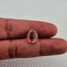 Tormalina Rosa Naturale Forma Ovale Piatto Cabochon Liscio Fatto a Mano13,50X11X8mm 8ct