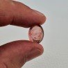 Tormalina Rosa Naturale Forma Ovale Piatto Cabochon Liscio Fatto a Mano13,50X11X8mm 8ct
