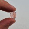 Tormalina Rosa Naturale Forma Ovale Piatto Cabochon Liscio Fatto a Mano13X10X6mm 4,95ct