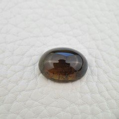 Tormalina Naturale Forma Ovale Piatto Cabochon Liscio Fatto a Mano 16X12X7mm 10,85 ct