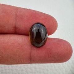 Tormalina Naturale Forma Ovale Piatto Cabochon Liscio Fatto a Mano 16X12X7mm 10,85 ct