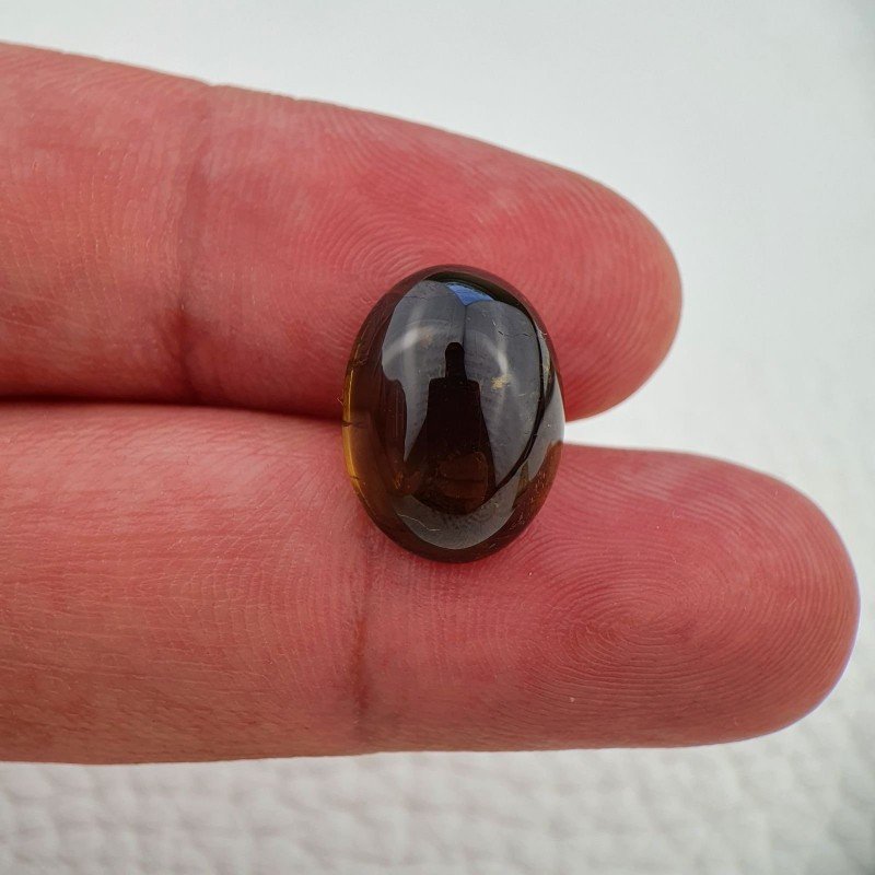 Tormalina Naturale Forma Ovale Piatto Cabochon Liscio Fatto a Mano 16X12X7mm 10,85 ct